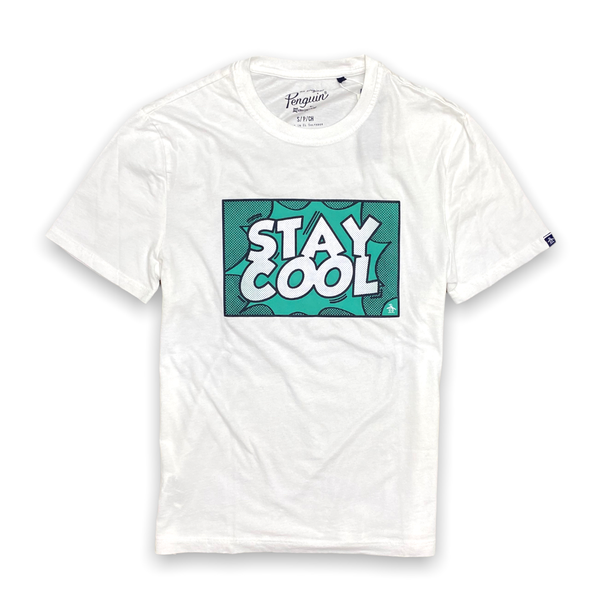 Penguin (white “stay cool crewneck t-shirt)