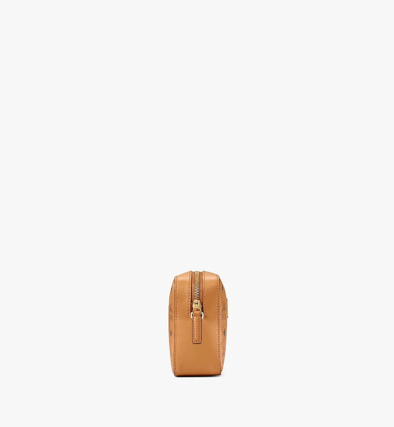 MCM Klassik Crossbody Bags in Visetos X-Mini Cognac