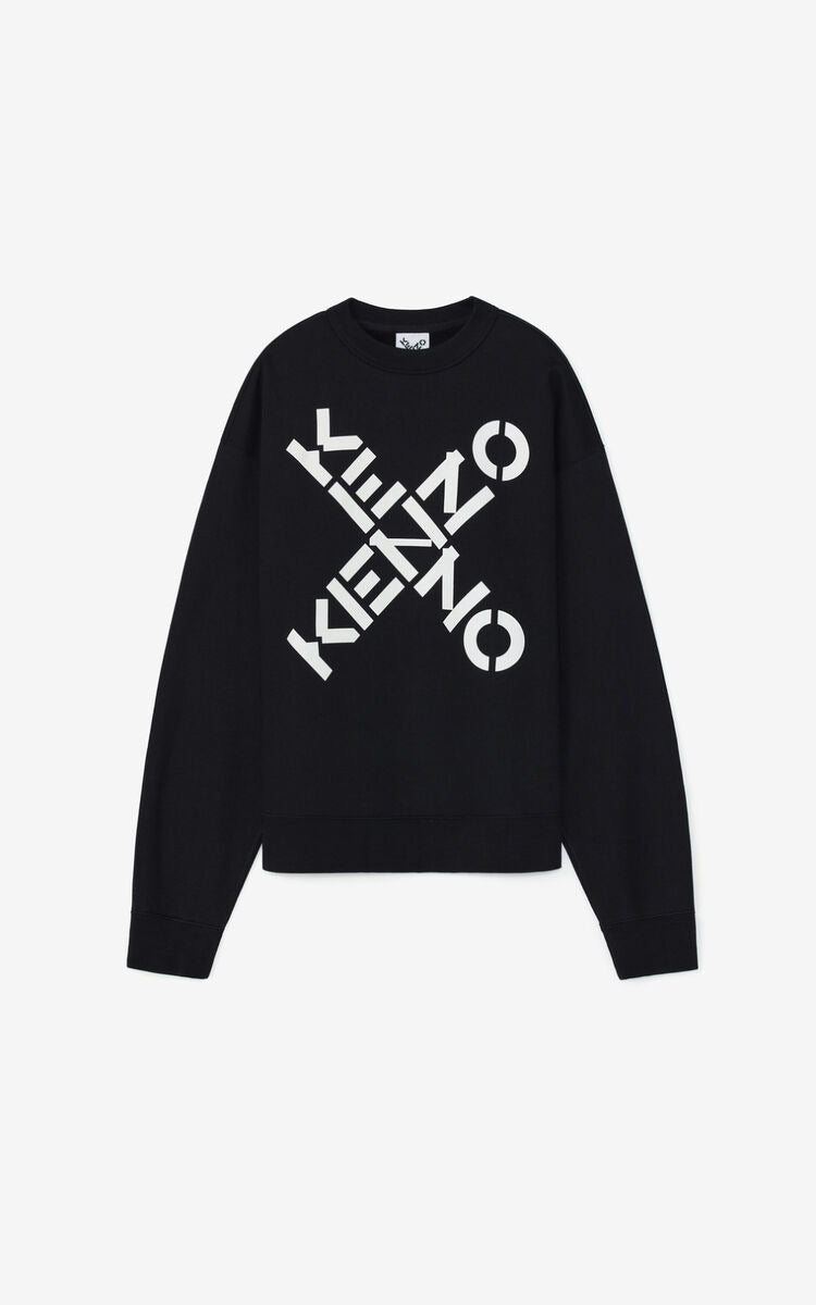 Kenzo (black Sport 'Big X' sweater)m