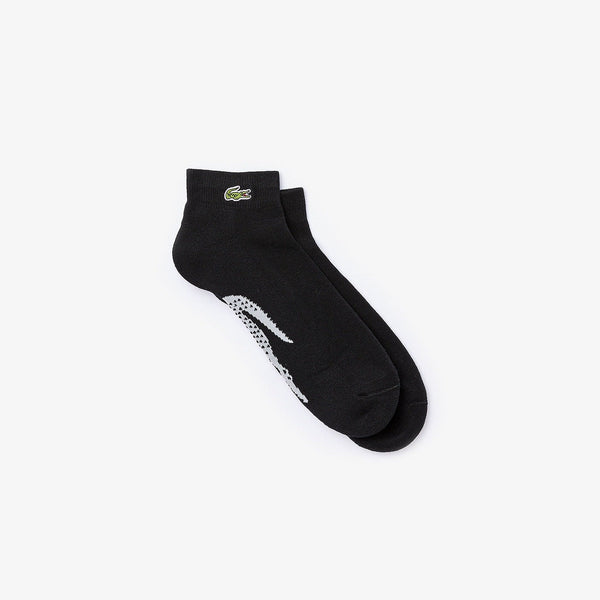 Lacoste (men's black/gray sport low cut socks)