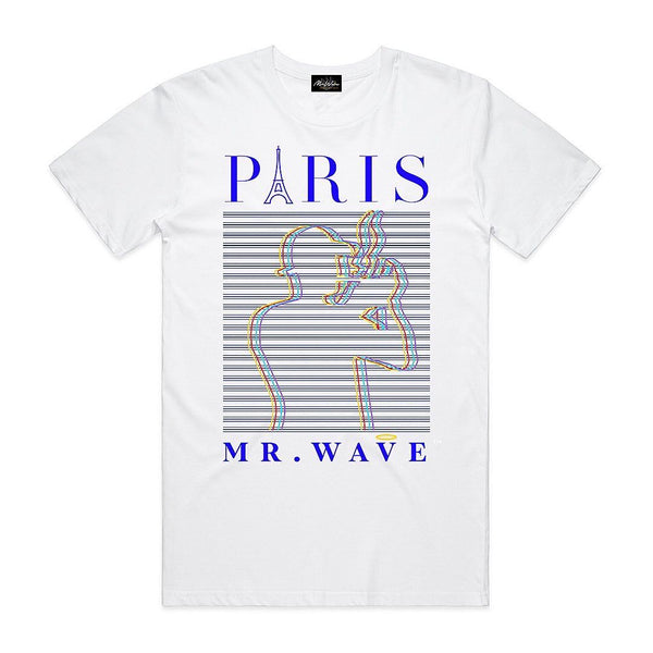 Mr. wave (white “ Paris t-shirt)