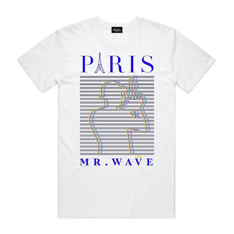 Mr. wave (white “ Paris t-shirt)