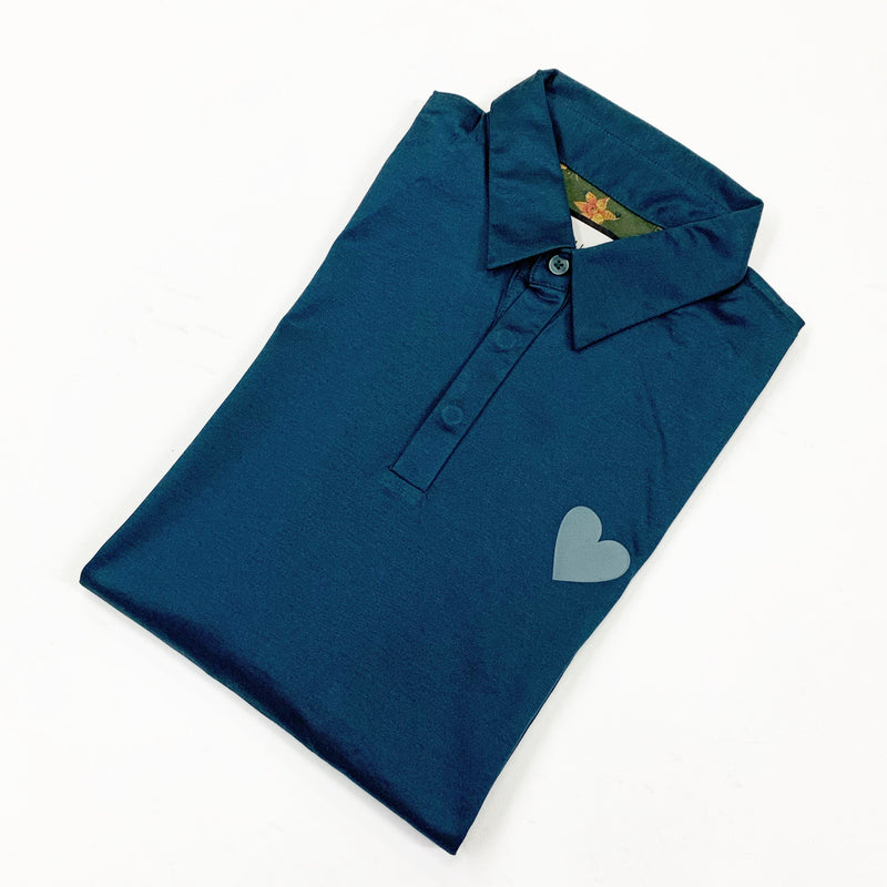 Inimigo (royal blue heart polo)