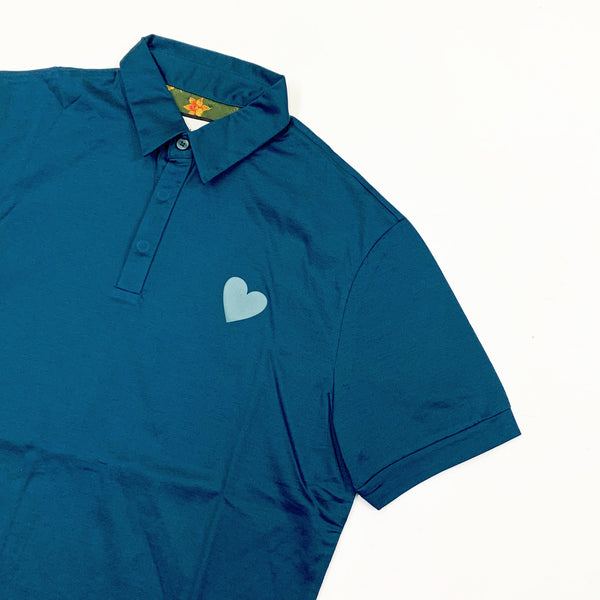 Inimigo (royal blue heart polo)