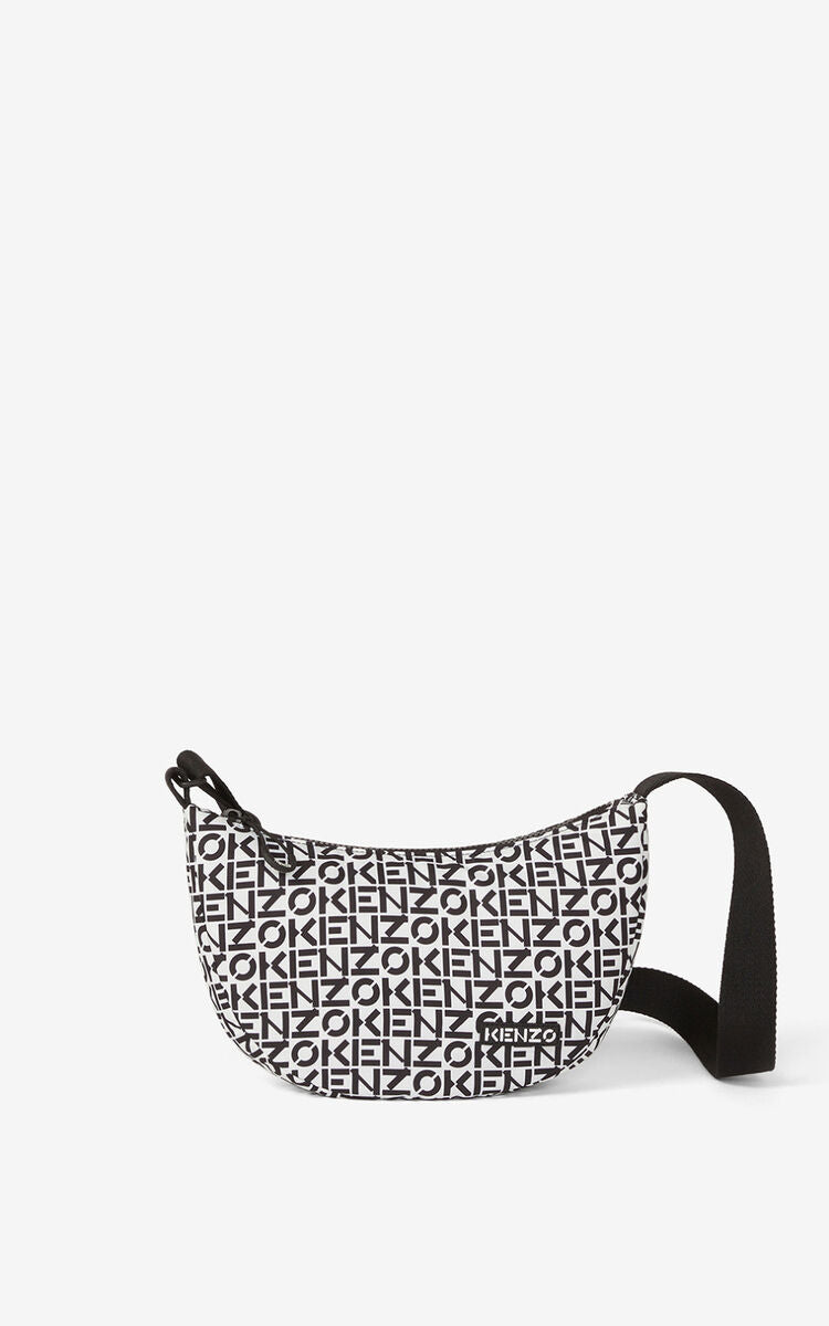 Kenzo (white/black kenzo repeated shoulder bag)