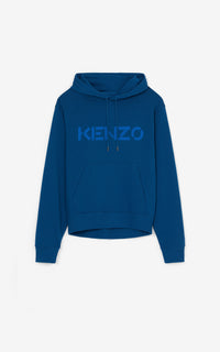 Kenzo (blue “kenzo logo hoodie)