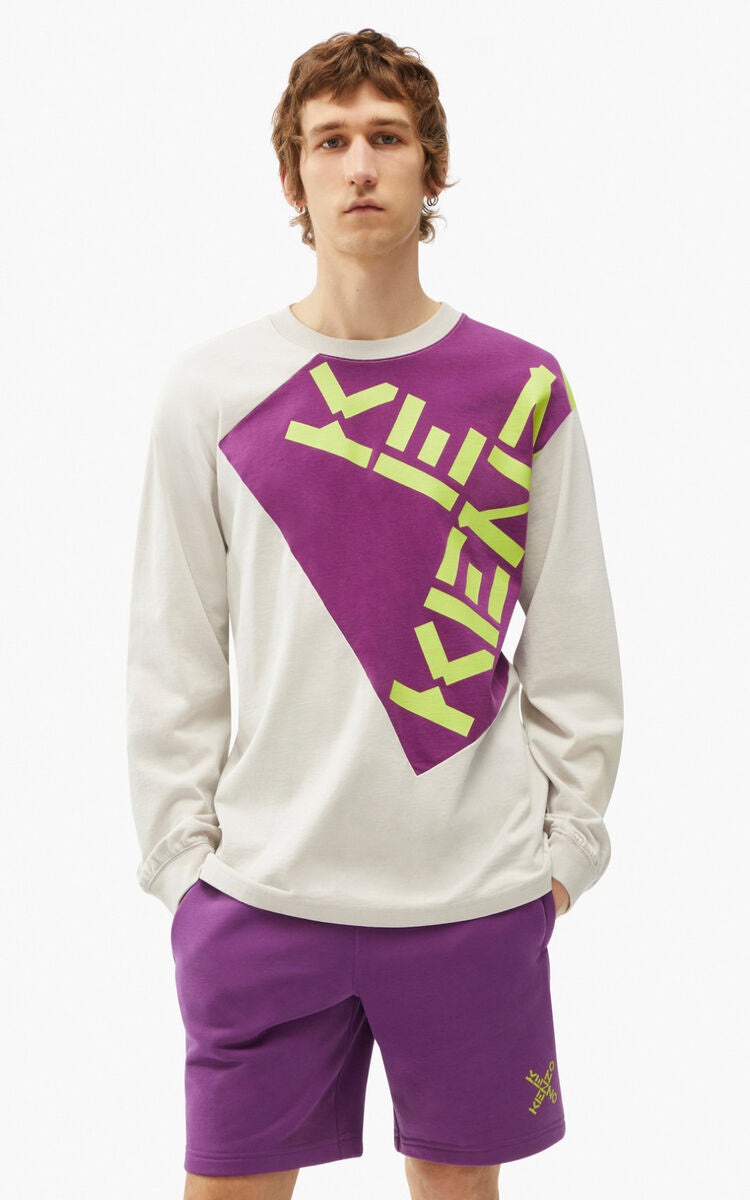 Kenzo (purple “kenzo sport big x long sleeve t-shirt) – VIP