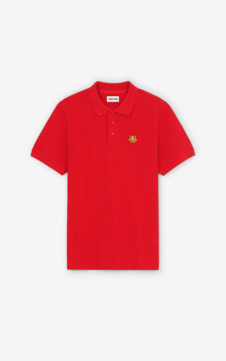 Kenzo Tiger Capsule Polo Shirt Red