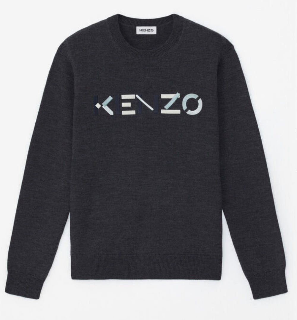Kenzo (dark grey logo multicolored sweatshirt) – Vip