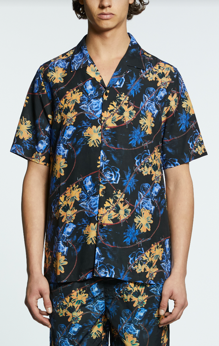 ksubi (black hyperflower resort ss shirt)