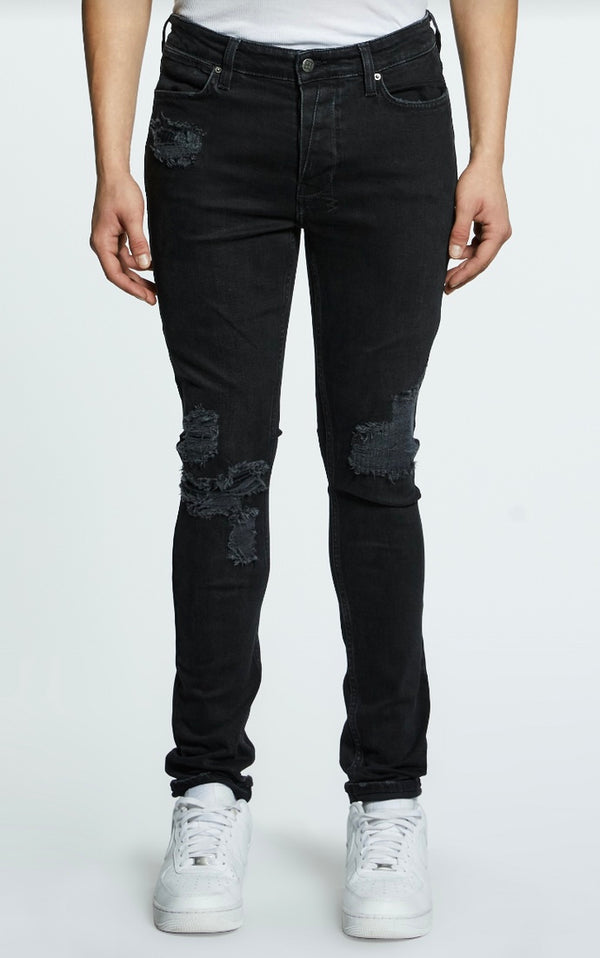 Ksubi (black winkle loaded jean)