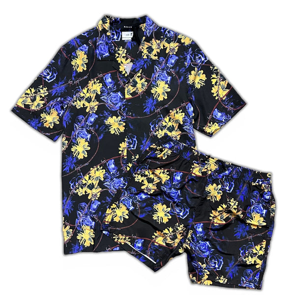 Ksubi (black hyperflowers resort short set)