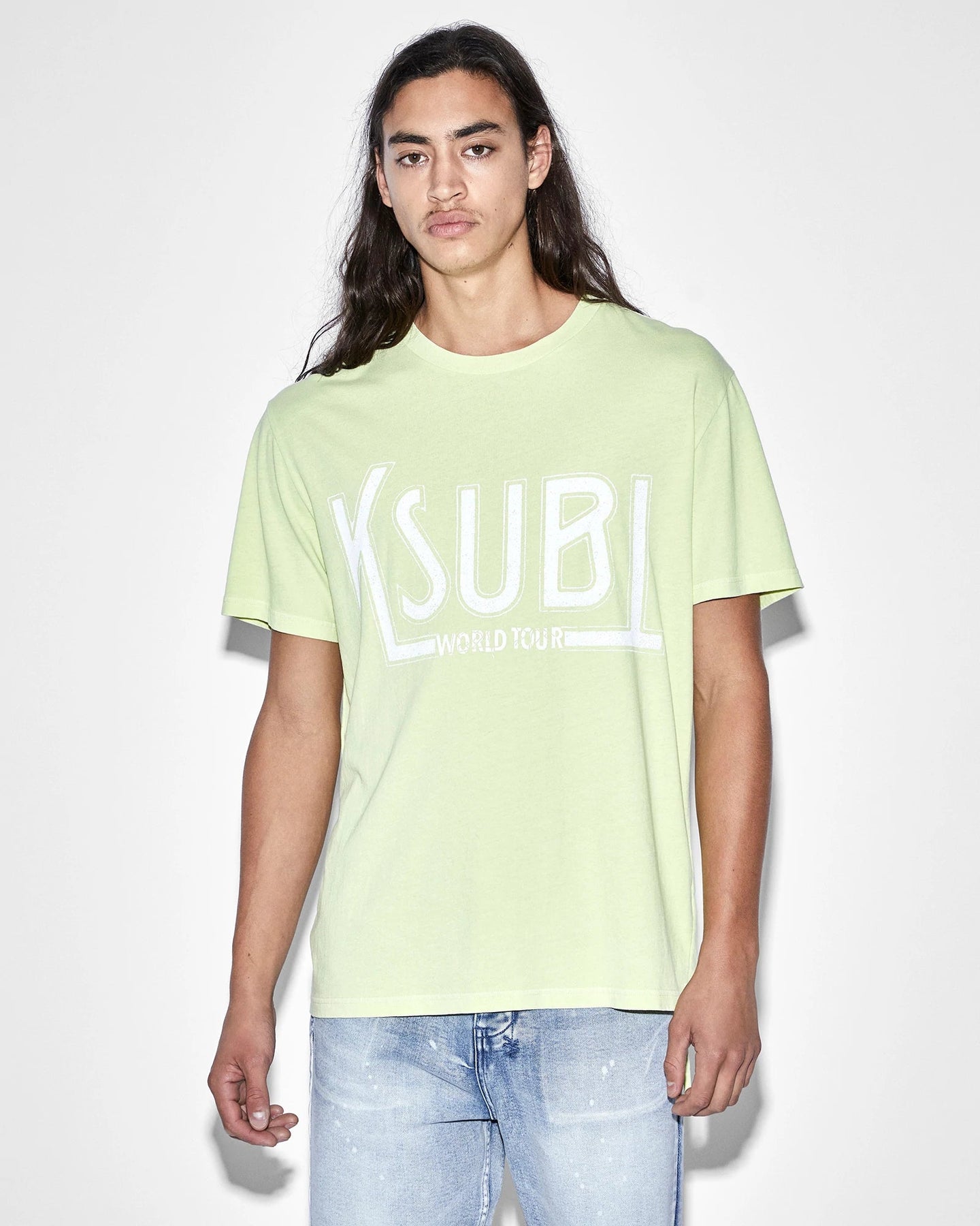 ksubi (green tickets kash ss tee acid t-shirt)