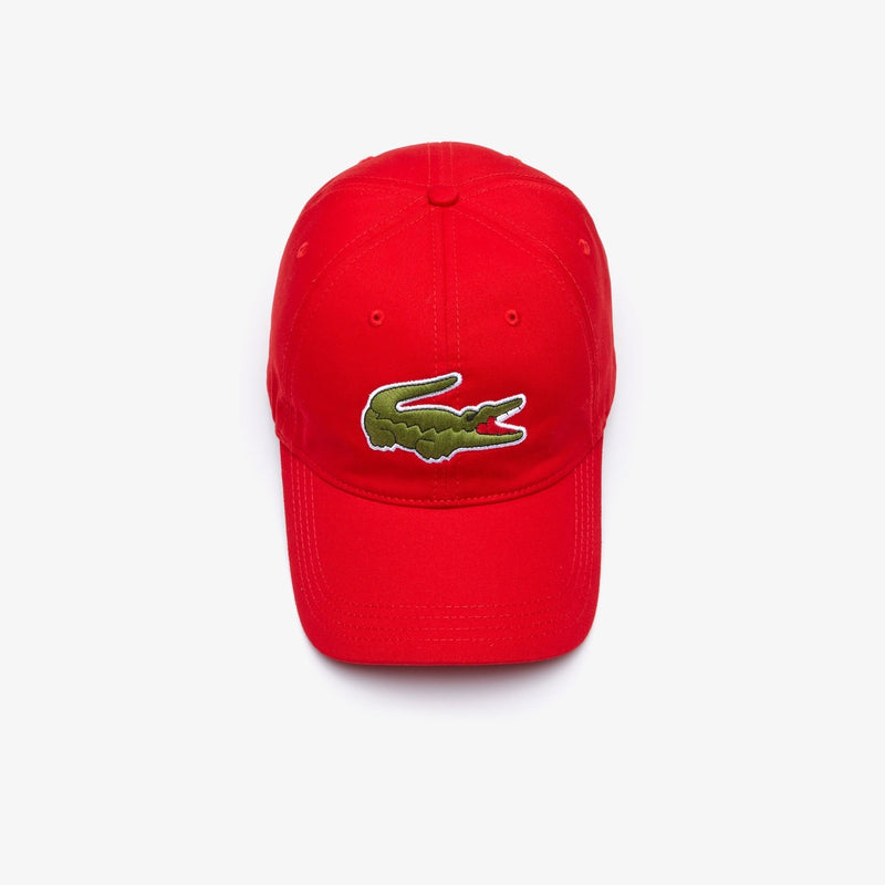 Lacoste men’s big croc gabardine cap (Red-240)