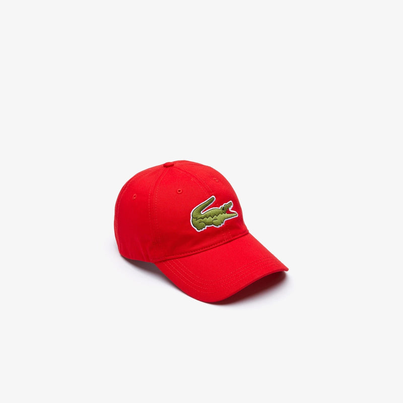 Lacoste men’s big croc gabardine cap (Red-240)