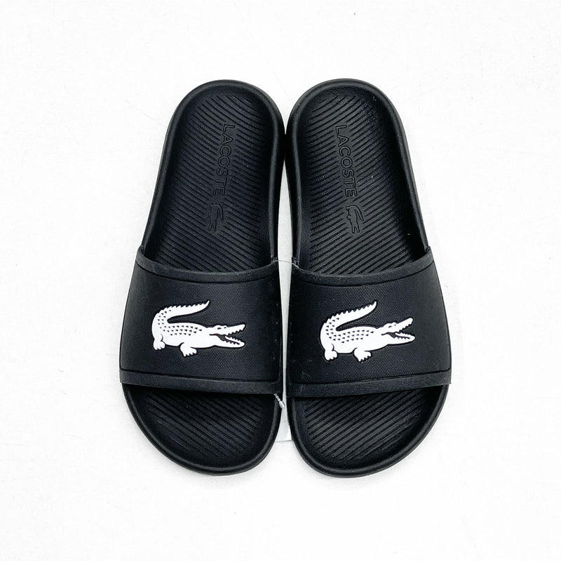 Lacoste (men’s black/white croc slide)