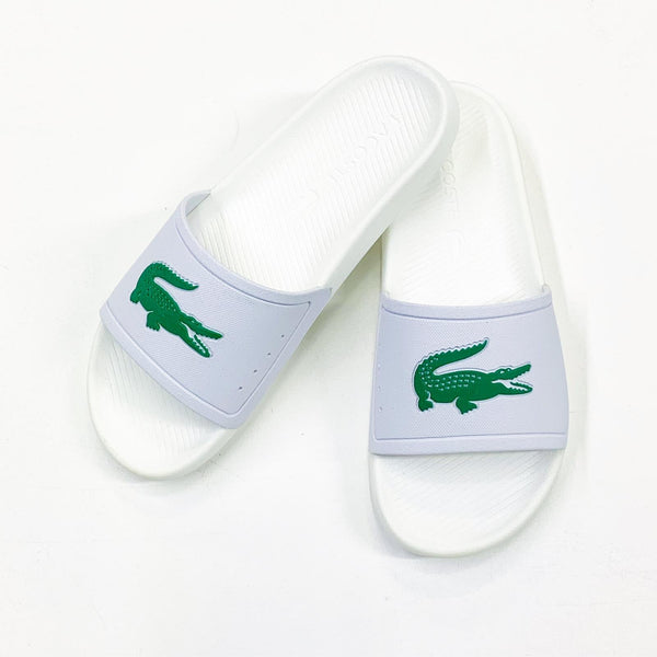 Lacoste (men’s white croc slides)