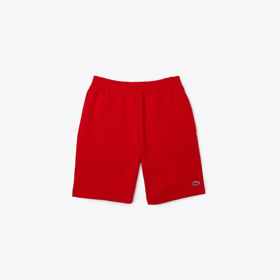 Lacoste Men's Organic Brushed Cotton Fleece Shorts GH9627-51-240 Red