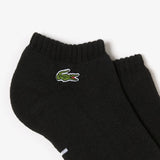 Lacoste Men's Sport Low Cut Socks – Black/Gray
