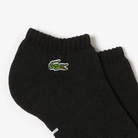 Lacoste Men's Sport Low Cut Socks – Black/Gray