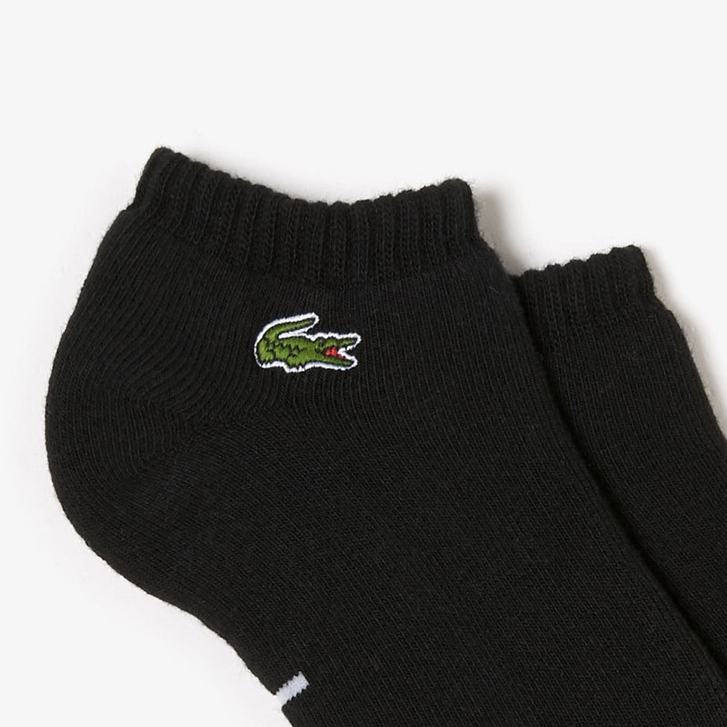 Lacoste (men's black/gray sport low cut socks)