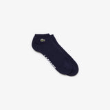 Lacoste Men's Sport Low Cut Socks – Navy/White