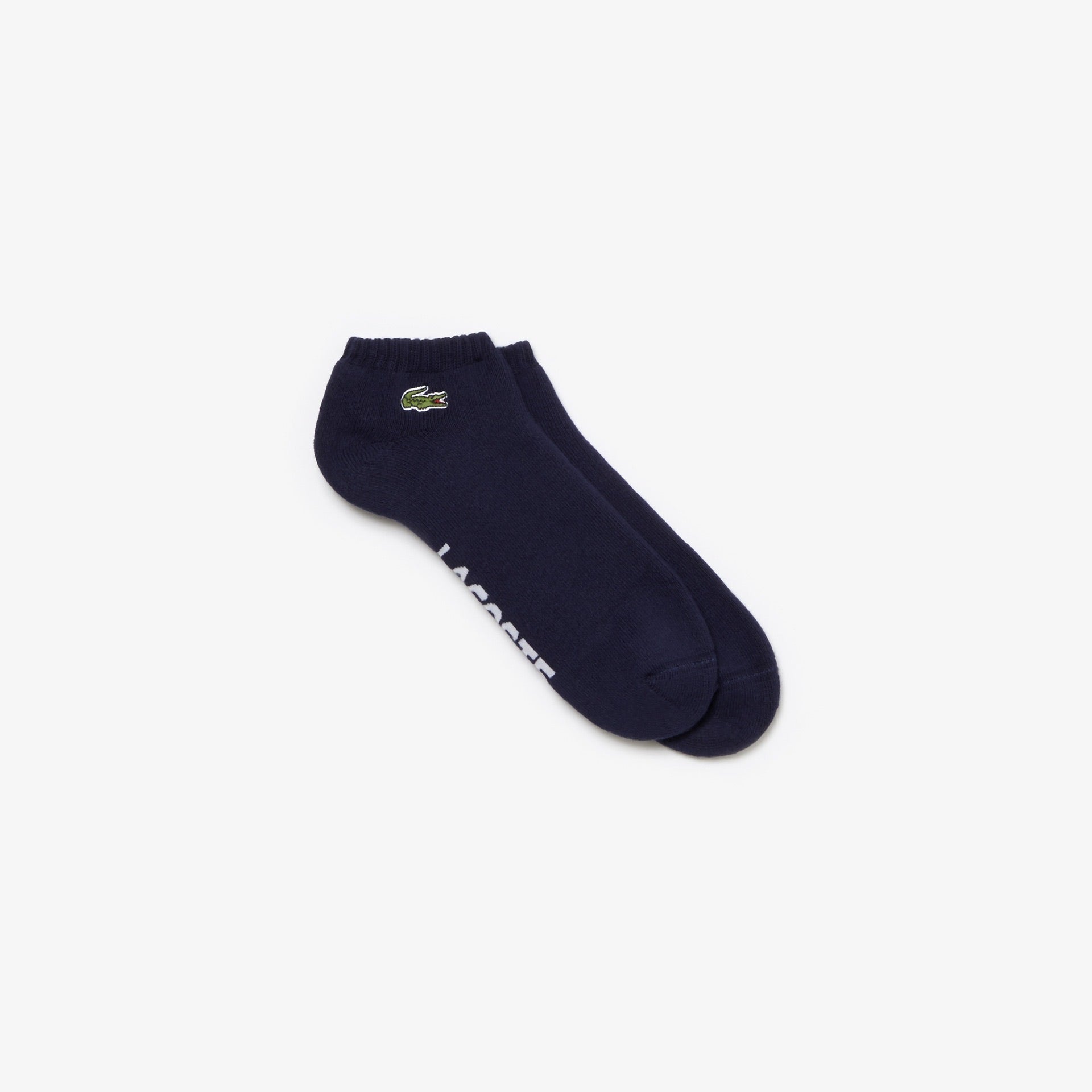 Lacoste Men's Sport Low Cut Socks – Navy/White