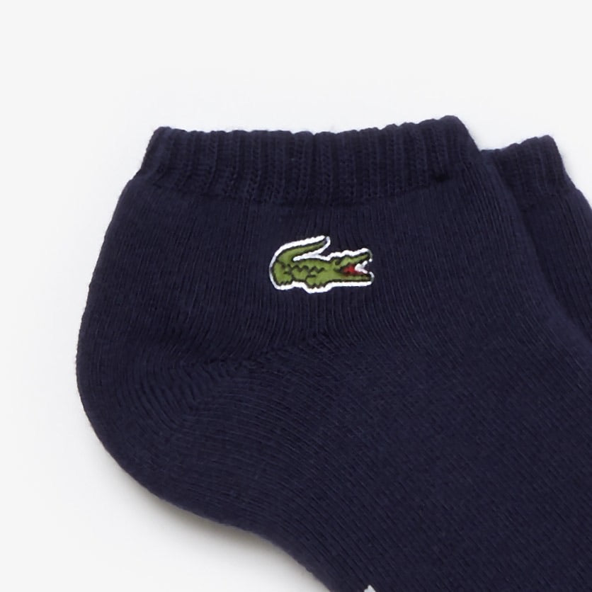 Lacoste Men's Sport Low Cut Socks – Navy/White