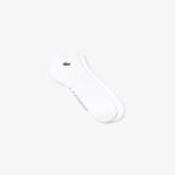 Lacoste Men's Sport Low Cut Socks – White/Gray
