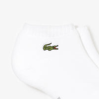 Lacoste Men's Sport Low Cut Socks – White/Gray