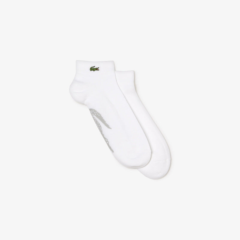 LACOSTE (Men's white/gray SPORT Low Cut Socks)