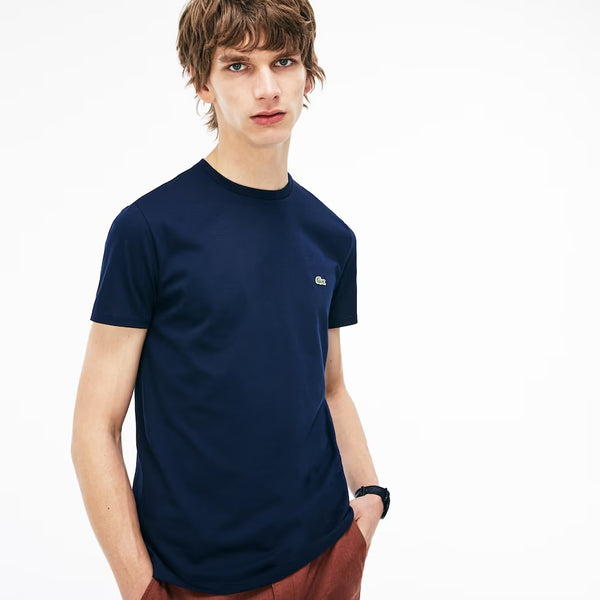 Lacoste (Men's Crewneck Pima Cotton Jersey navy T-Shirt)