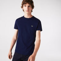 Lacoste (Men's Crewneck Pima Cotton Jersey navy T-Shirt)