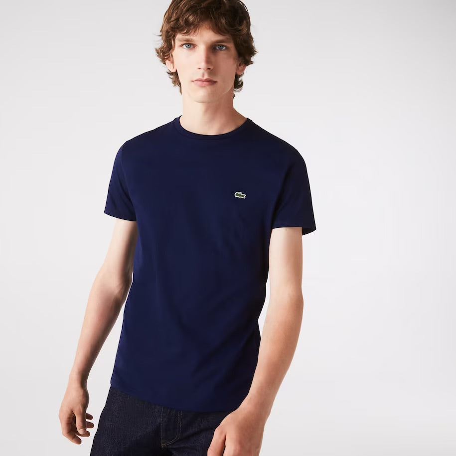 Lacoste (Men's Crewneck Pima Cotton Jersey navy T-Shirt)