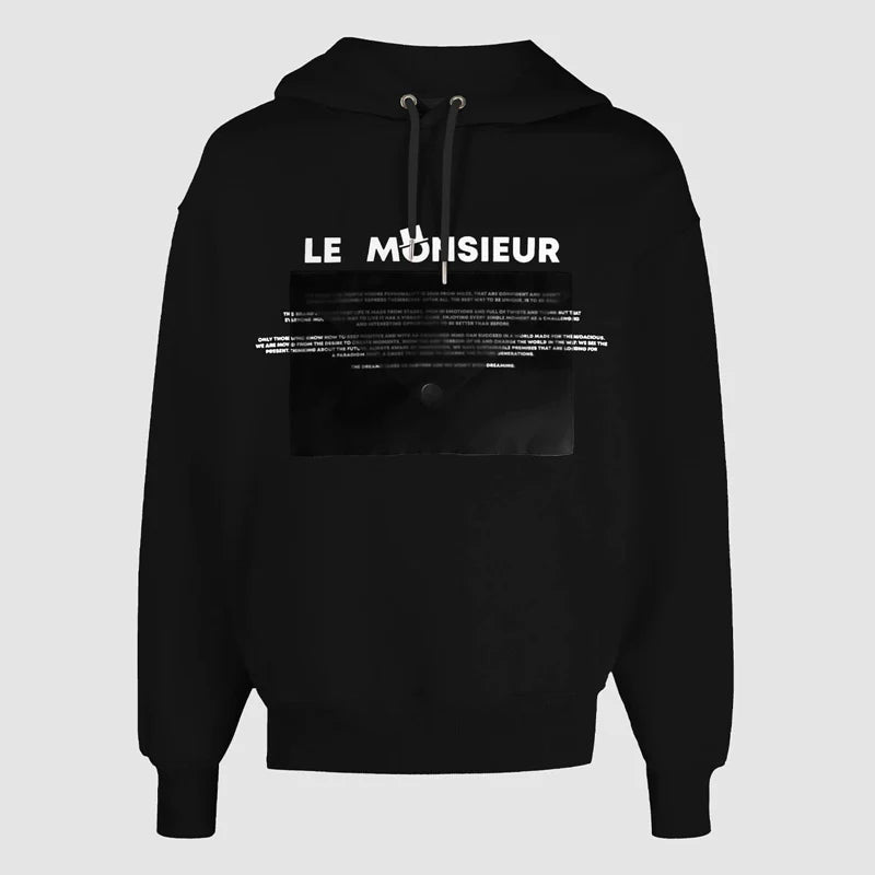 Le Monsieur (Black Letter Hoodie)