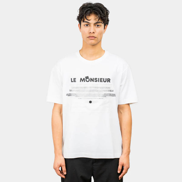 Le Monsieur (White Letter T-Shirt)