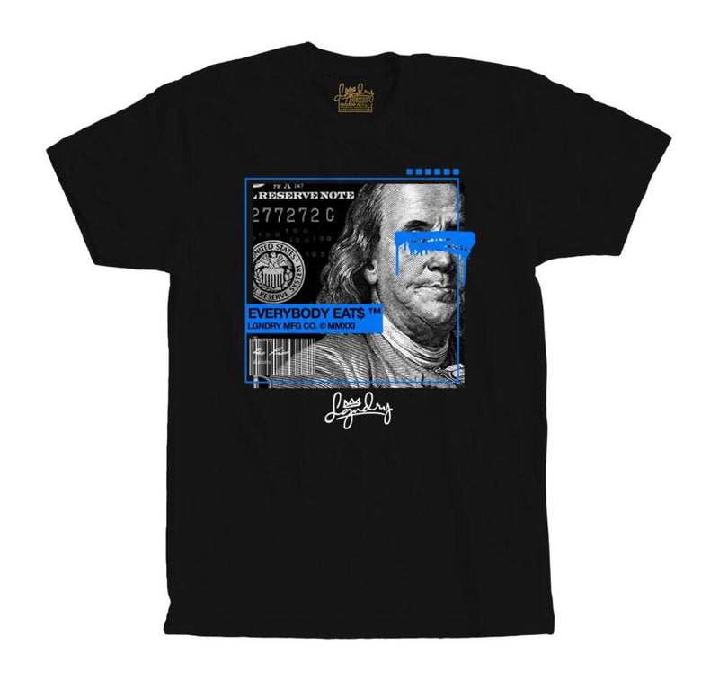 Lgndry (black/royal blue “Benny t-shirt)