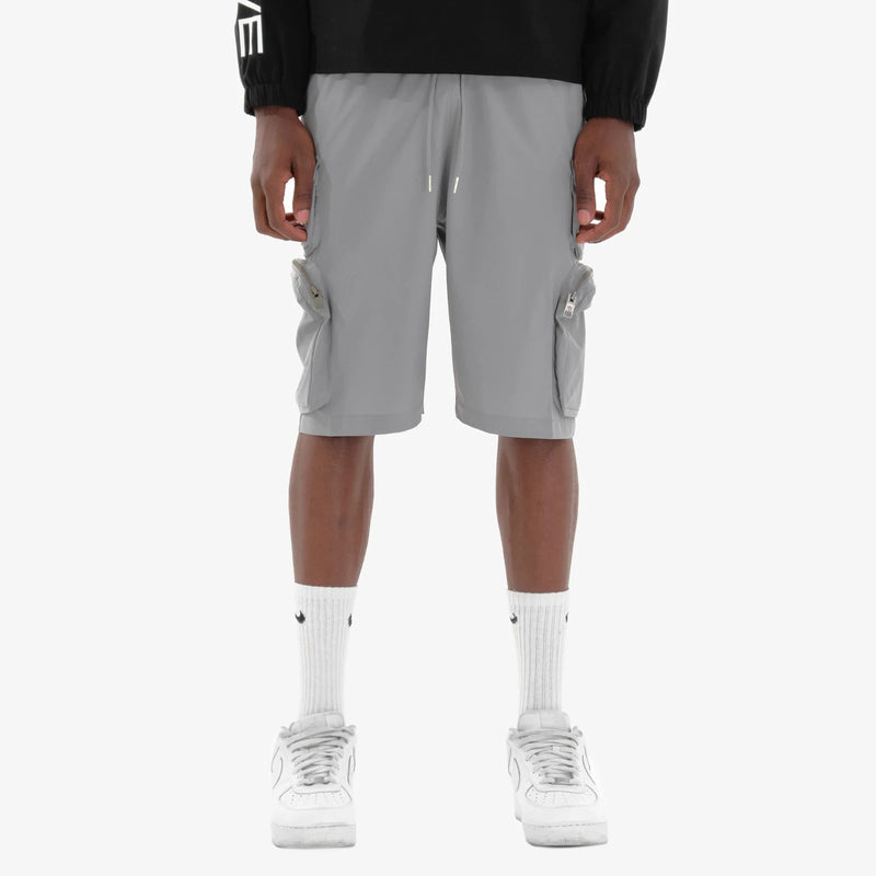 Life code (Grey nylon shorts cargo pocket)