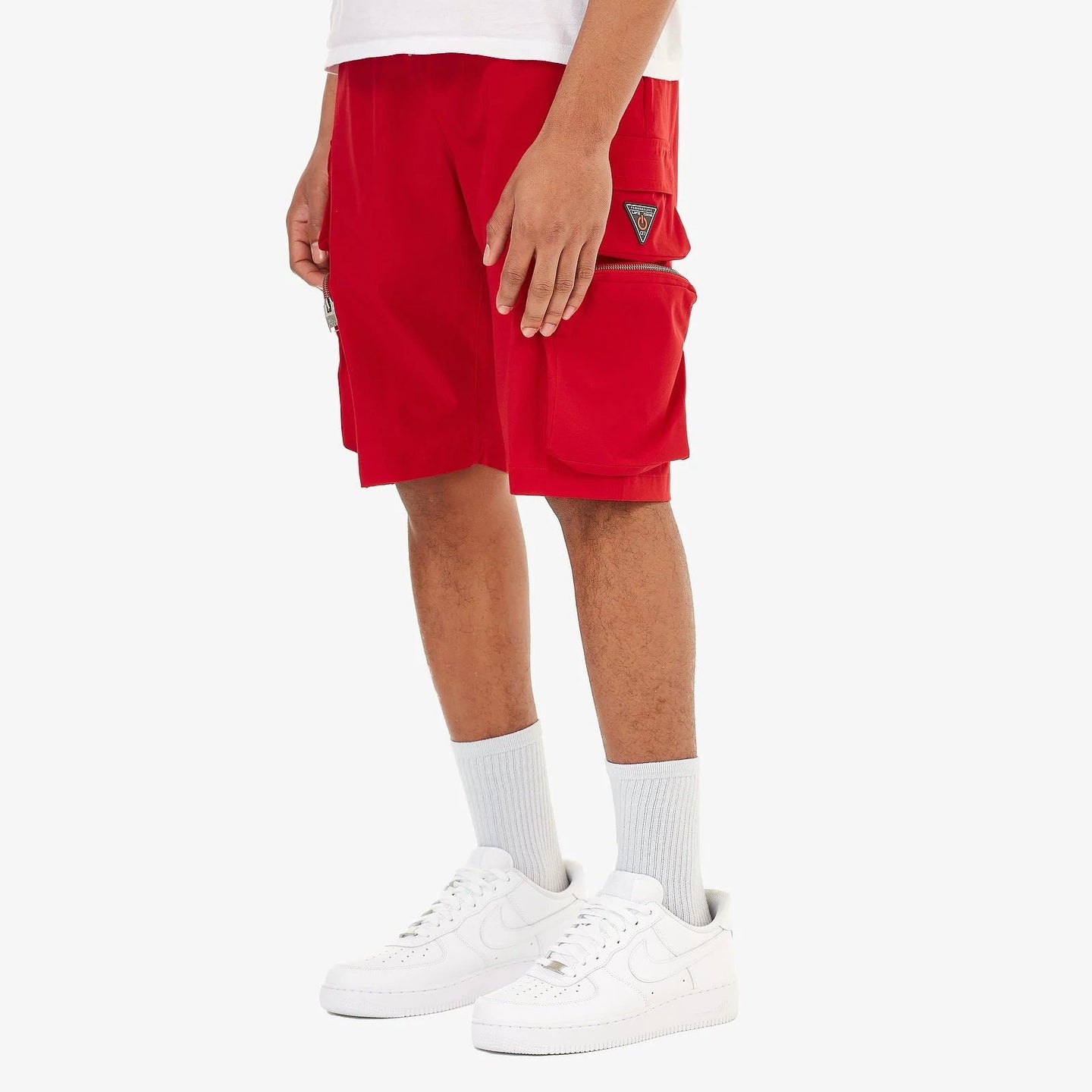 Life code (red nylon shorts cargo pocket)