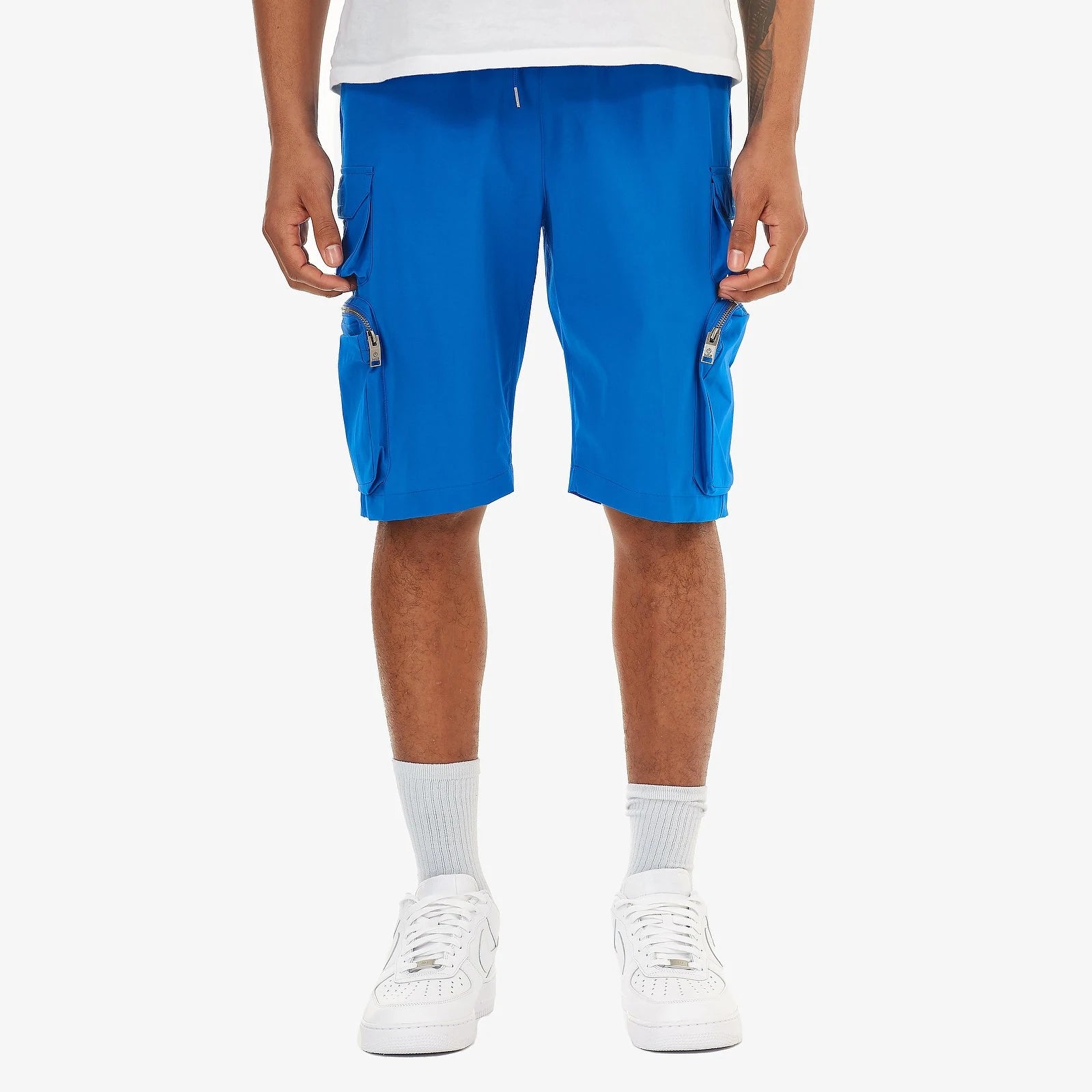 Life code (royal blue nylon shorts cargo pocket)