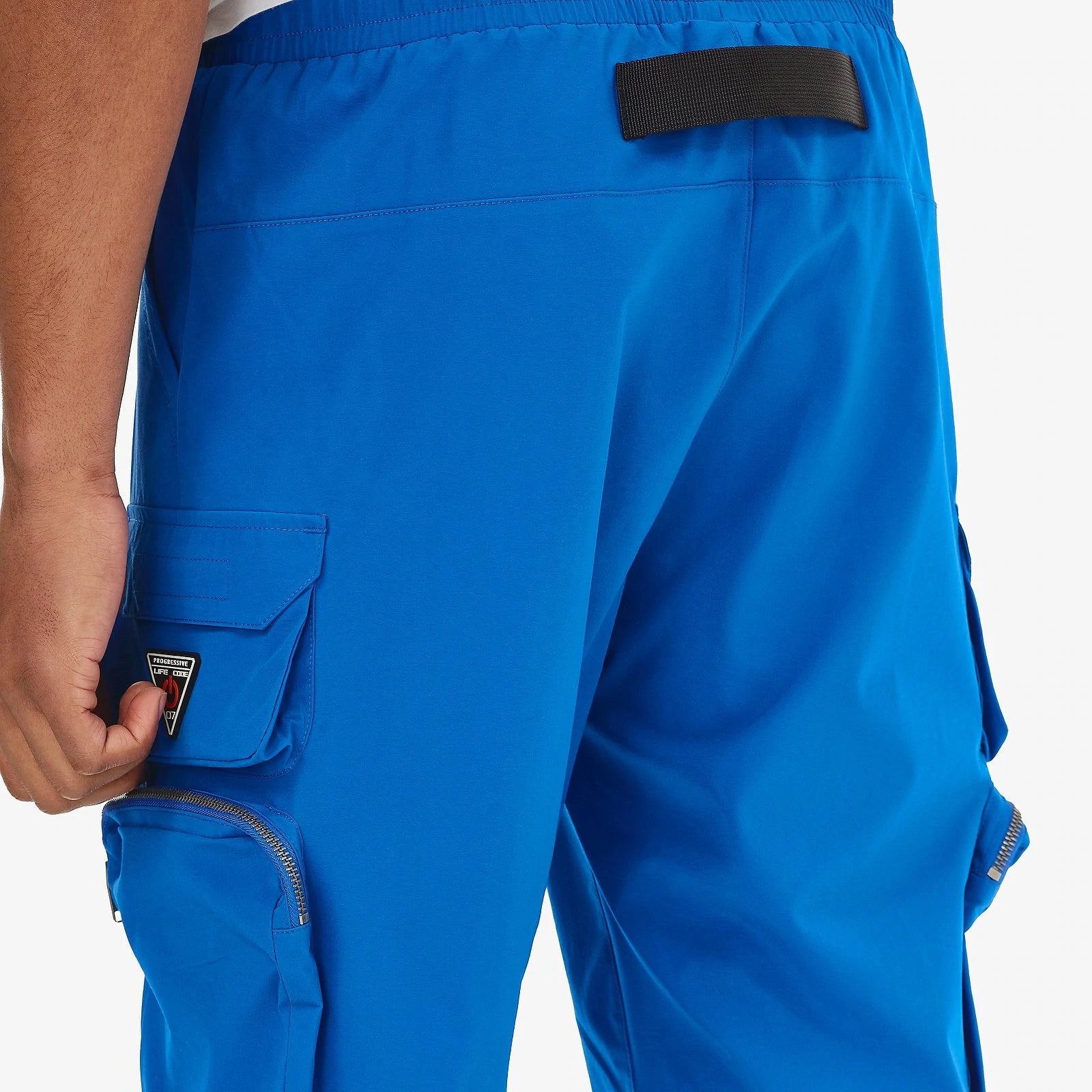 Life code (royal blue nylon shorts cargo pocket)