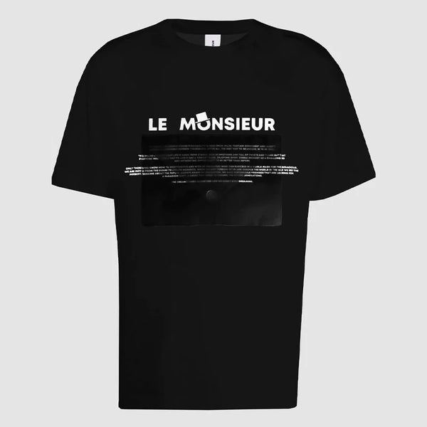 Le Monsieur (Black letter T-Shirt)
