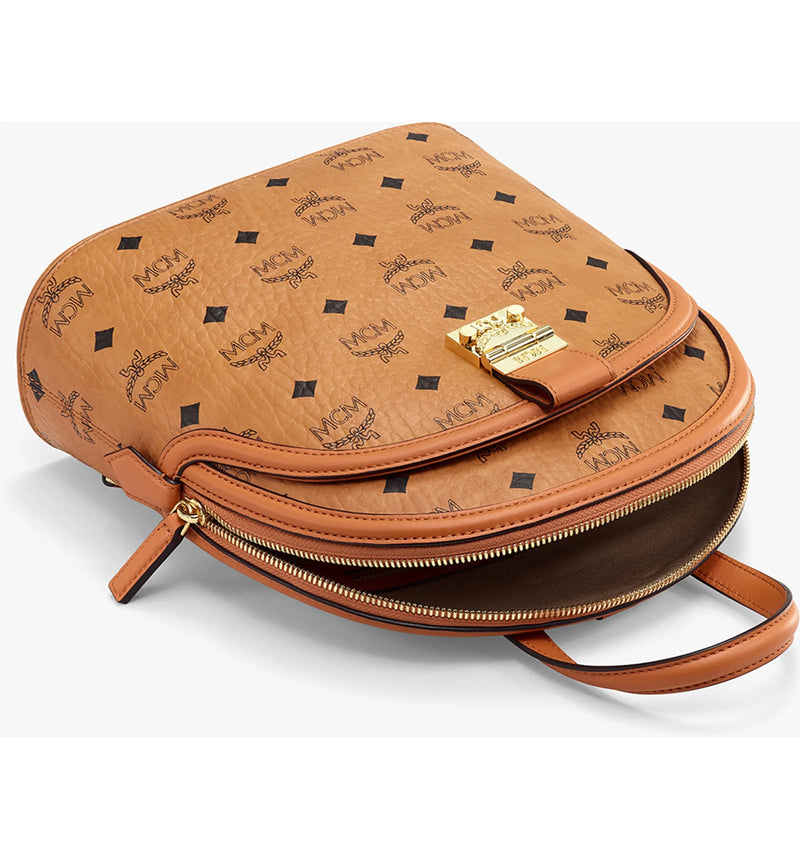 MCM (cognac big Visetos Canvas Convertible Backpack)