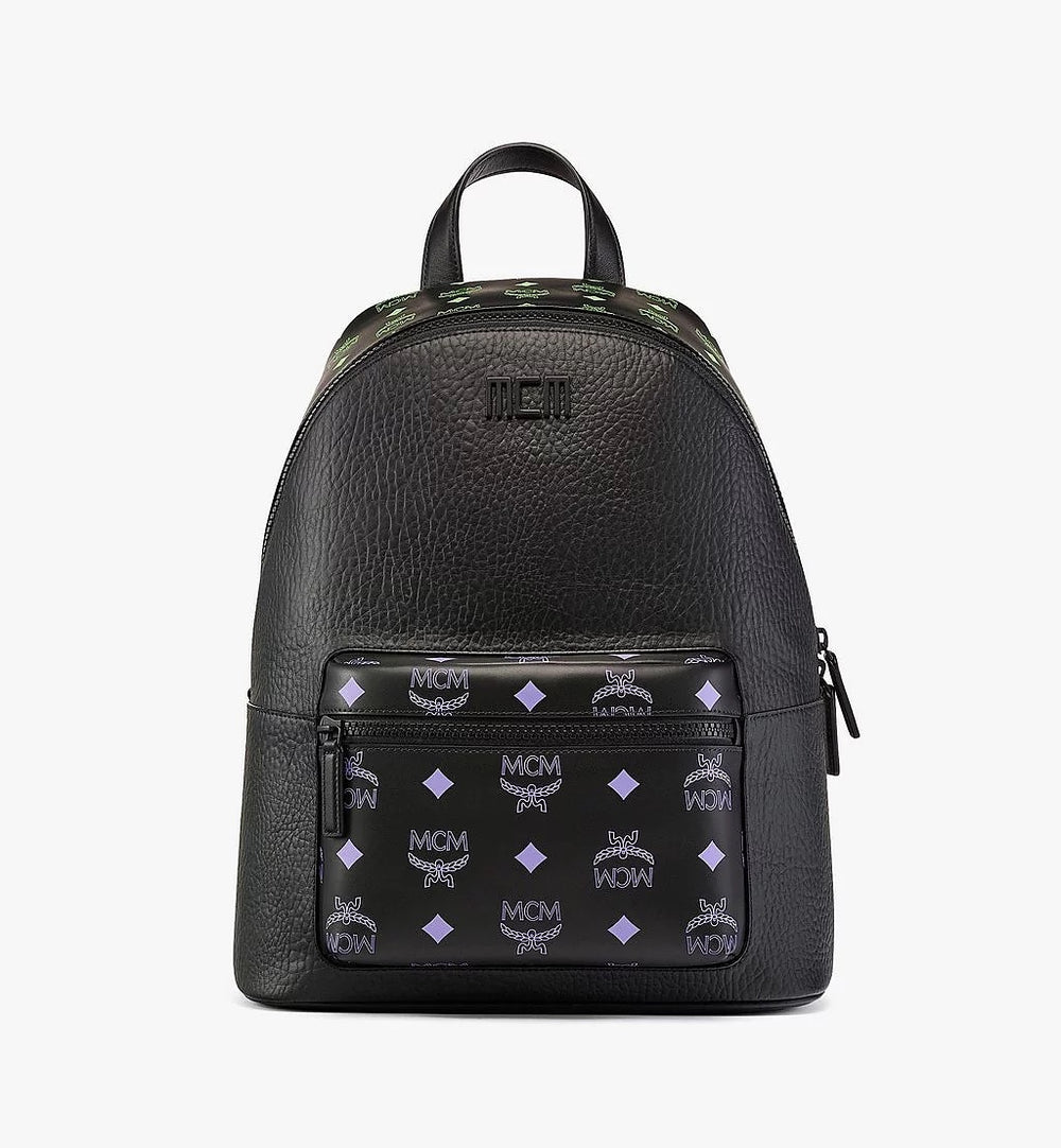 Mcm backpack black with studs discount