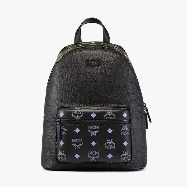 Mcm Stark Backpack in Color Splash Logo Leather Vip Clothing Stores