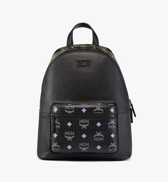 Mcm Stark Backpack in Color Splash Logo Leather Vip Clothing Stores