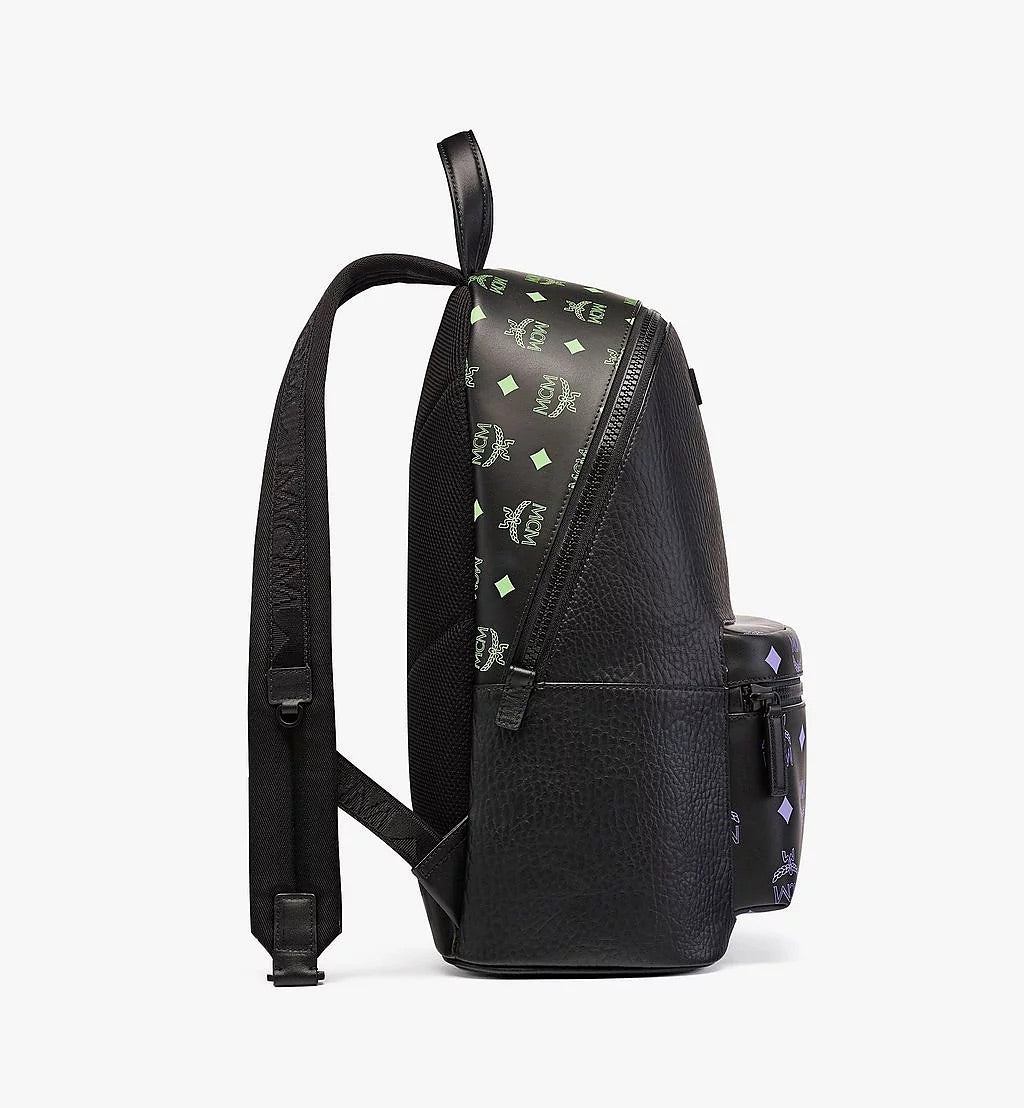 are mcm backpacks leather MCM Color Splash Logo Backpack Medium