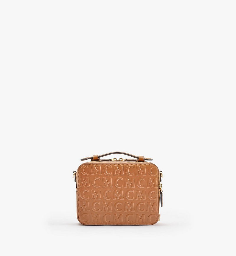 Mcm (small cognac Klassik Crossbody in MCM Monogram Leather)