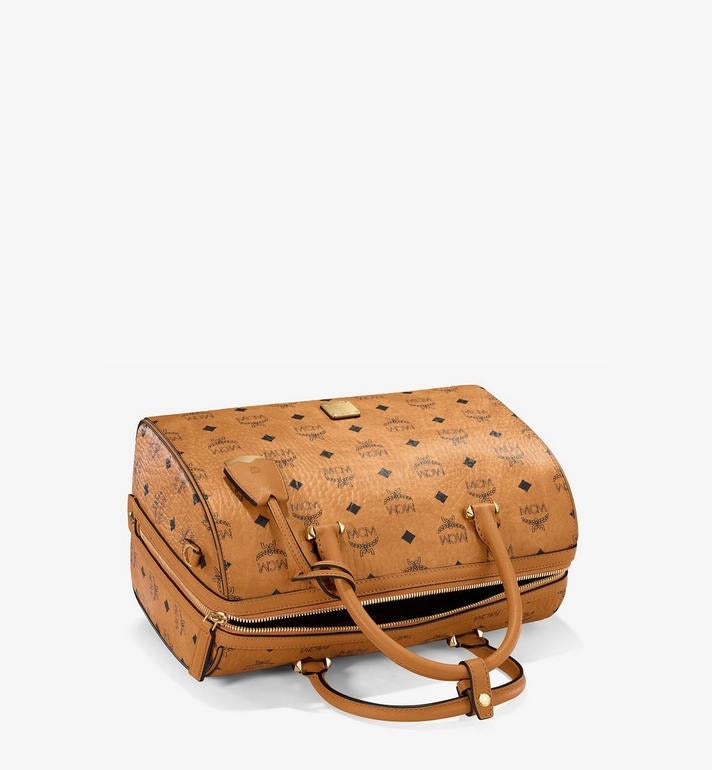 MCM (cognac small Essential Boston Bag in Visetos Original) – VIP
