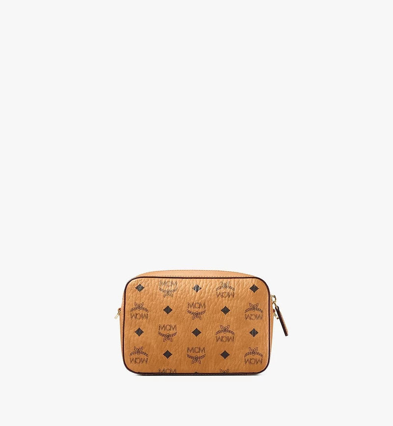 MCM (cognac camera bag in Visetos Original Crossbody Bag)